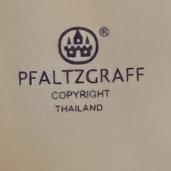 Set of 2 Vintage Pfaltzgraff ORLEANS Stoneware Flat Cups with Saucers - Picture 6 of 6